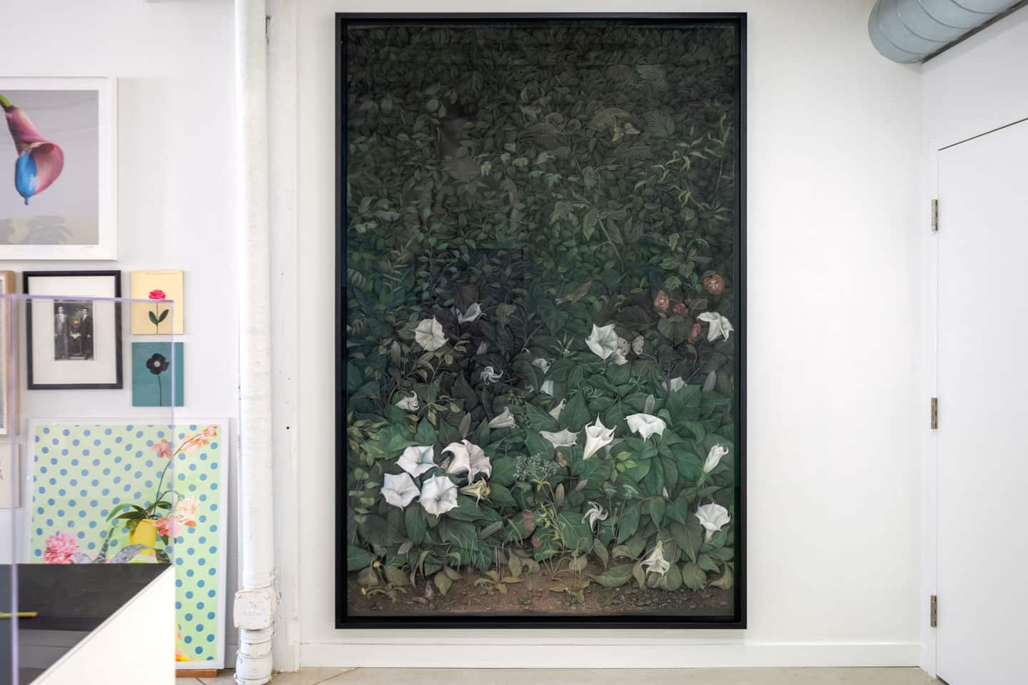 Zachari Logan, Datura from Eunuch Tapestries, 2014, 2310×1500mm / 91×59in pastel on paper